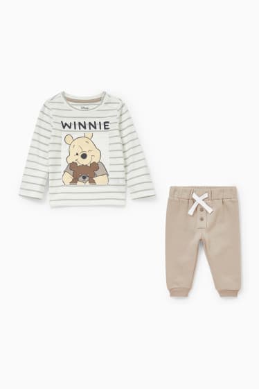 Baby's - Winnie de Poeh - babyoutfit - 2-delig - wit