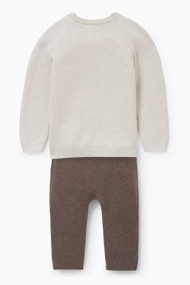 Babys - Baby-Outfit - 2 teilig - hellbraun