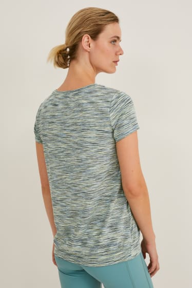 Donna - Maglia tecnica - hiking - 4 Way Stretch - verde / beige
