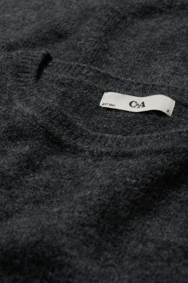 Femei - Rochie din tricot basic - gri închis