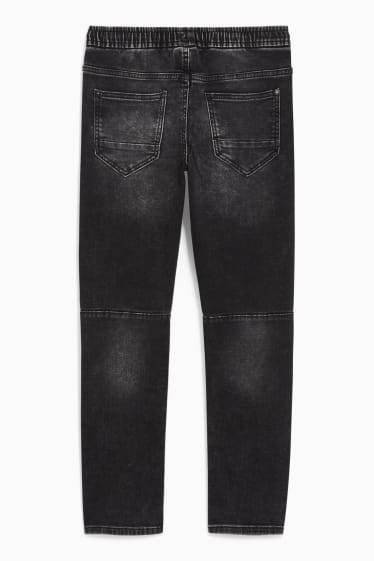 Kinder Buben - Slim Jeans - Jog Denim - dunkelgrau