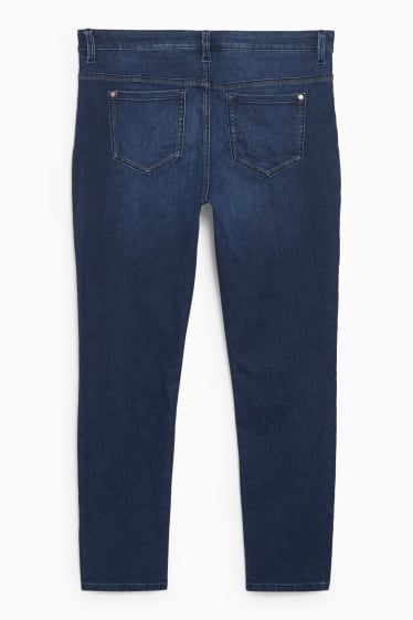 Femmes - Slim jean - mid-waist - LYCRA® - jean bleu foncé