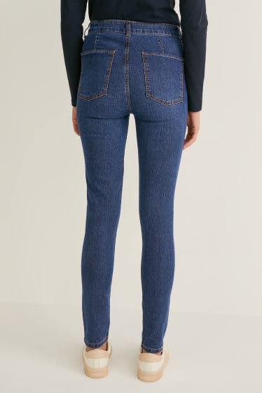 Dames - Set van 2 - jegging jeans - high waist - LYCRA® - jeansblauw