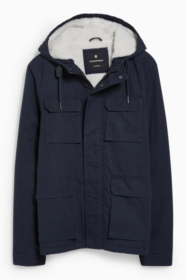 Men - CLOCKHOUSE - jacket with hood - dark blue