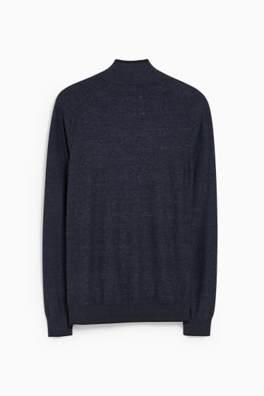 Uomo - Cardigan - blu scuro