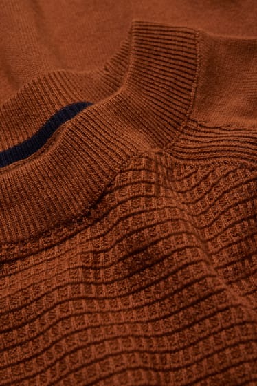 Herren - Pullover - havanna