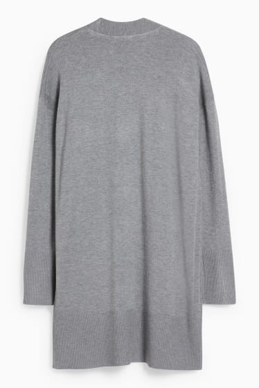 Women - Basic cardigan - gray-melange