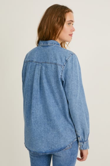 Damen - Jeansbluse  - jeansblau