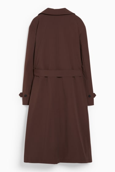 Damen - Trenchcoat - dunkelbraun