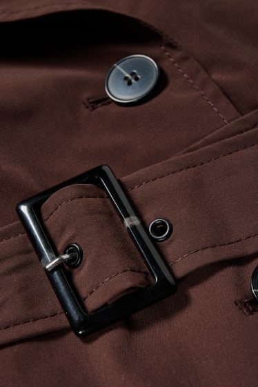 Damen - Trenchcoat - dunkelbraun