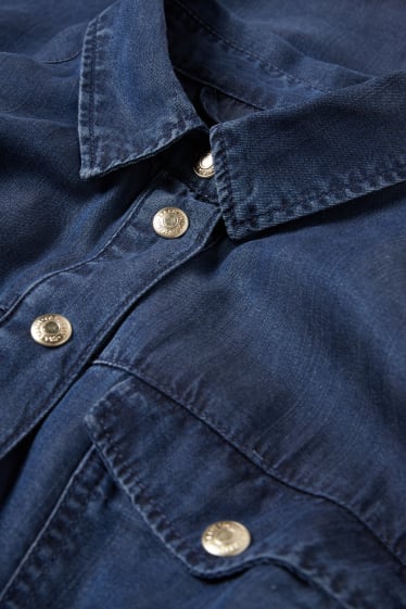 Donna - Camicetta di jeans - jeans blu scuro