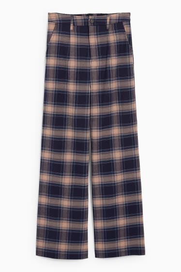 Teens & young adults - CLOCKHOUSE - cloth trousers - high waist - wide leg - blue