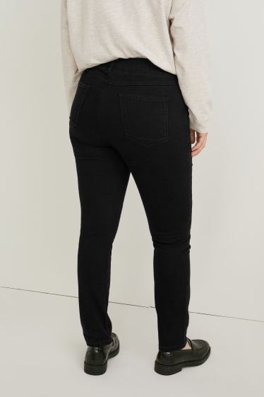 Dames - Jegging jeans - mid waist - LYCRA® - jeansdonkergrijs