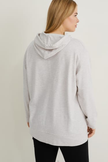 Femmes - Sweat à capuche - beige chiné