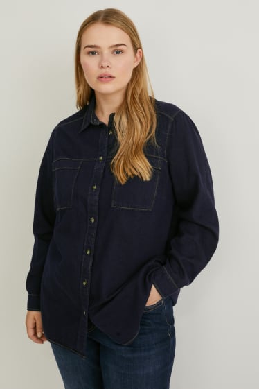 Donna - Blusa di jeans - jeans blu scuro