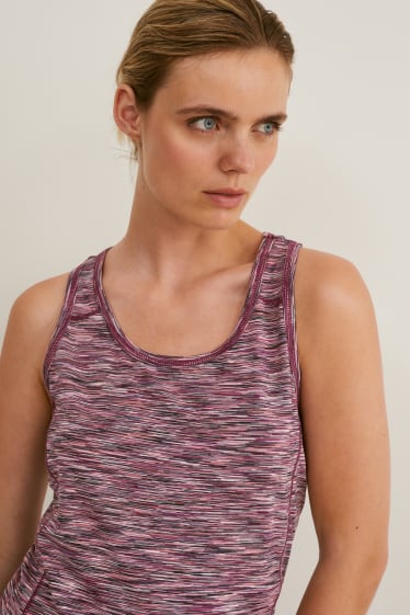 Women - Active top - padded - 4 Way Stretch - violet