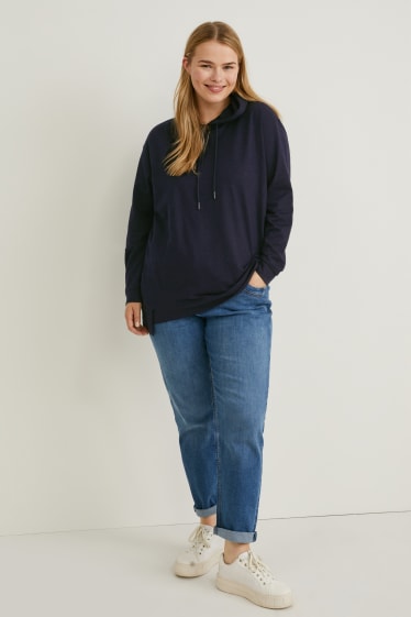 Women - Hoodie - dark blue