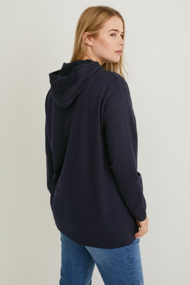 Mujer - Sudadera con capucha - azul oscuro