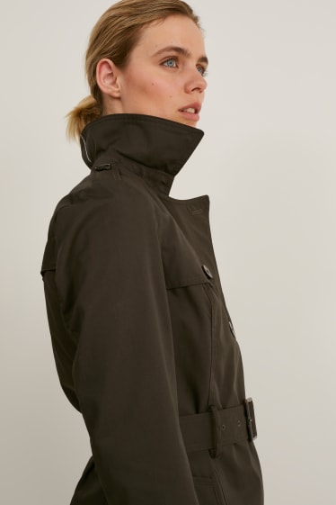 Dames - Trenchcoat - donkergroen