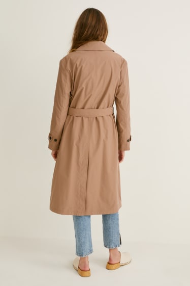 Dames - Trenchcoat - taupe