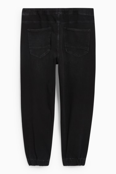 Pánské - Tapered jeans - Flex jog denim - vyrobeno s maximální úsporou vody - černá