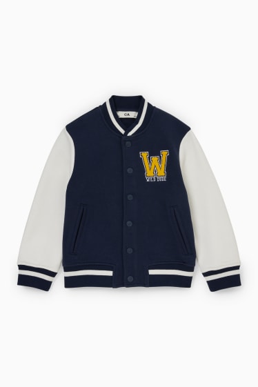 Kinderen: jongens - Vest met capuchon - donkerblauw