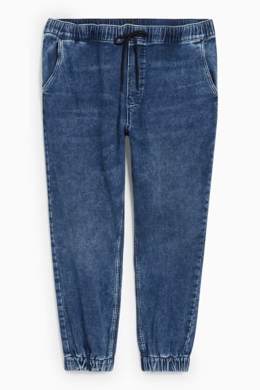 Hommes - Tapered jean - Flex jog denim - production économe en eau - jean bleu foncé