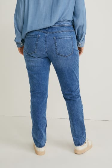 Dames - Slim jeans - mid waist - LYCRA® - jeansblauw