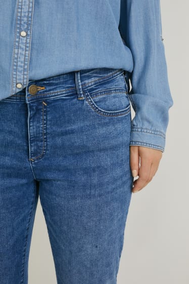 Dames - Slim jeans - mid waist - LYCRA® - jeansblauw