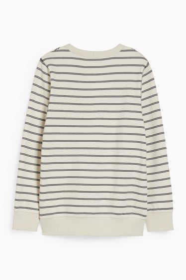 Kinderen - Sweatshirt - gestreept - beige