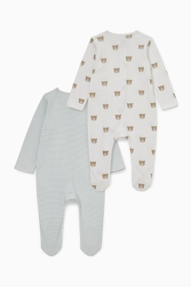 Babies - Multipack of 2 - baby sleepsuit - white