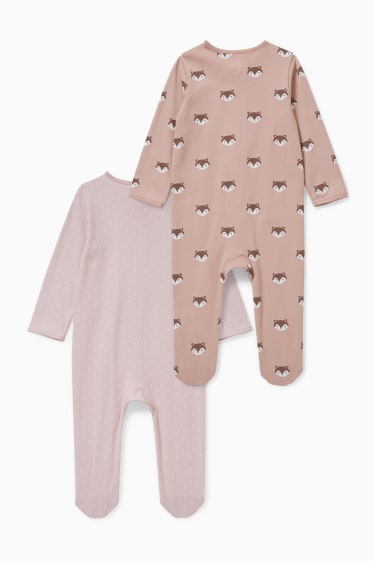 Babys - Multipack 2er - Baby-Schlafanzug - rosa