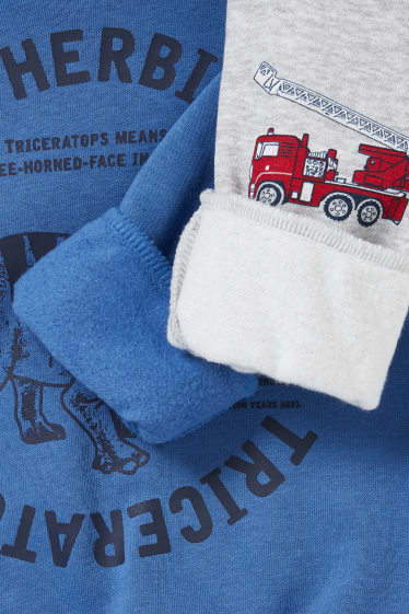 Kinder Buben - Multipack 2er - Sweatshirt - hellgrau-melange