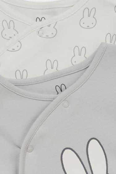 Bébés - Lot de 2 - Miffy - pyjamas pour bébé - gris