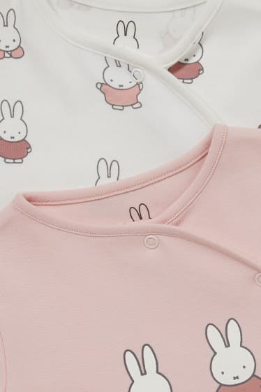 Babies - Multipack of 2 - Miffy - baby sleepsuit - rose