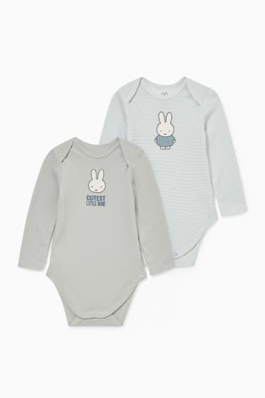 Bébés garçons - Lot de 2 - Miffy - bodys pour bébé - turquoise clair