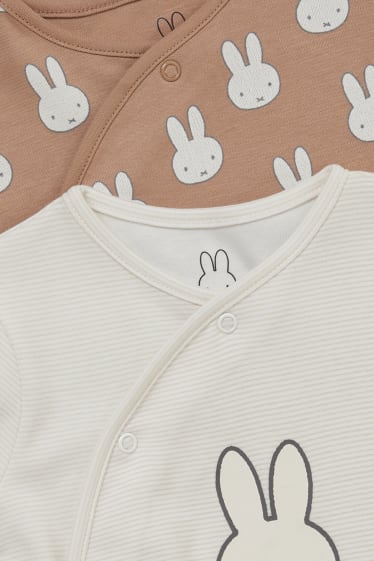 Bébés - Lot de 2 - Miffy - pyjamas pour bébé - marron clair