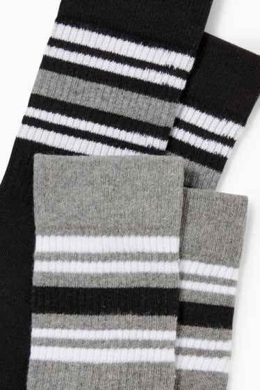 Herren - Multipack 5er - Tennissocken - LYCRA® - schwarz / grau