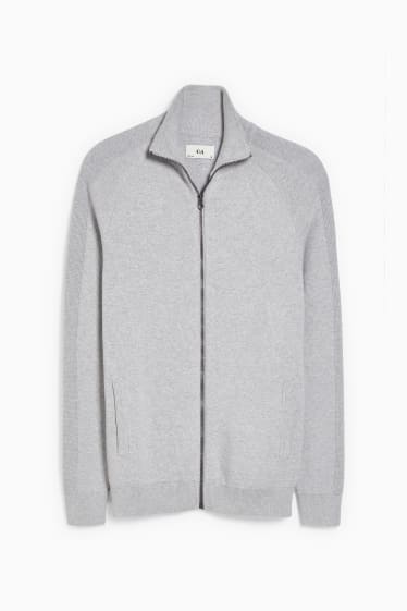 Hommes - Gilet en maille - gris clair chiné
