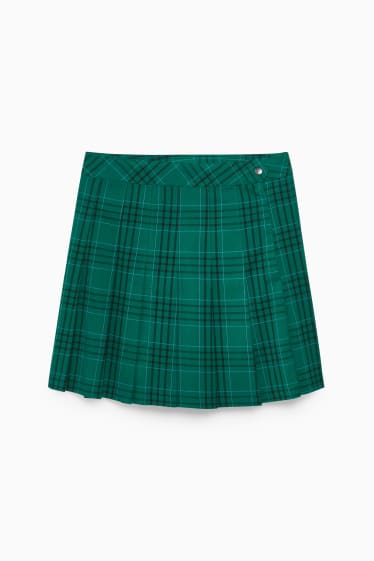 Women - CLOCKHOUSE - mini skirt - check - green