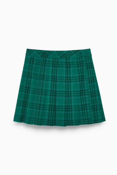 Women - CLOCKHOUSE - mini skirt - check - green