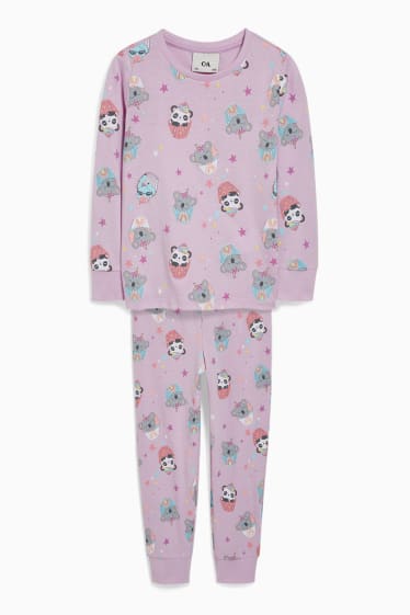 Kinder Mädchen - Pyjama - 2 teilig - hellviolett