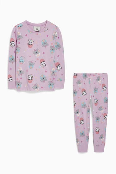 Kinderen - Pyjama - 2-delig - lichtpaars