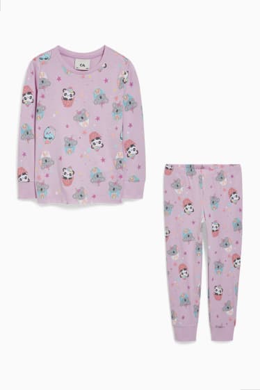 Kinder Mädchen - Pyjama - 2 teilig - hellviolett