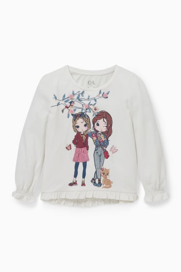 Bambine - Maglia a maniche lunghe - bianco