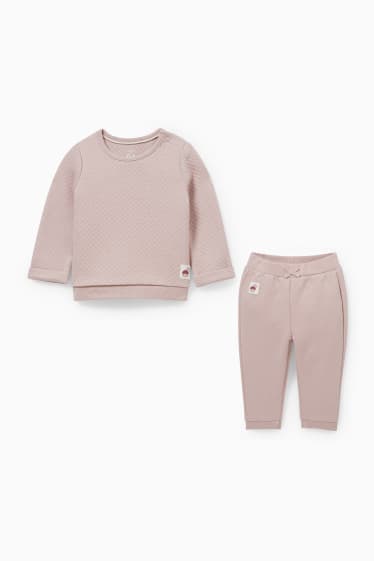 Babies - Baby outfit - 2 piece - rose