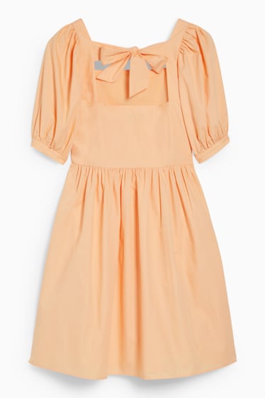 Women - Fit & flare dress - apricot
