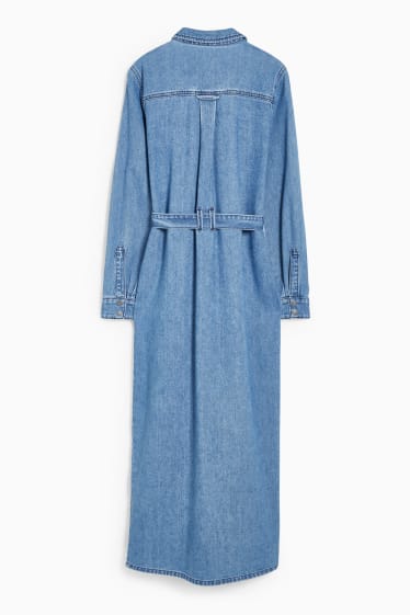 Femmes - Robe en jean - jean bleu