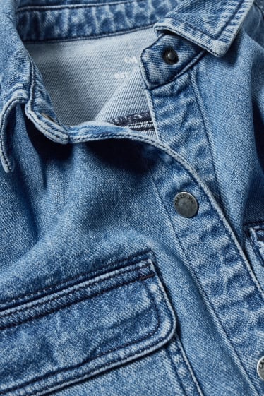 Dona - Vestit texà de denim - texà blau