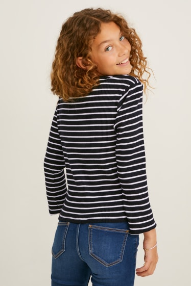 Kinderen - Set van 3 - longsleeve - wit